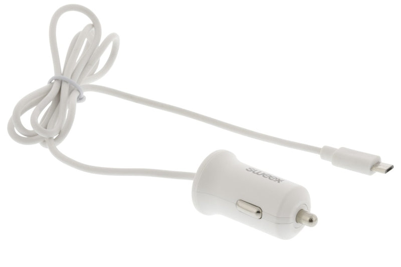 Sweex CH-008WH Autolader 2.4 A Micro-usb Wit