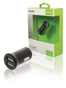 Sweex CH-011BL Autolader 2-uitgangen 2.4 A 2x Usb Zwart