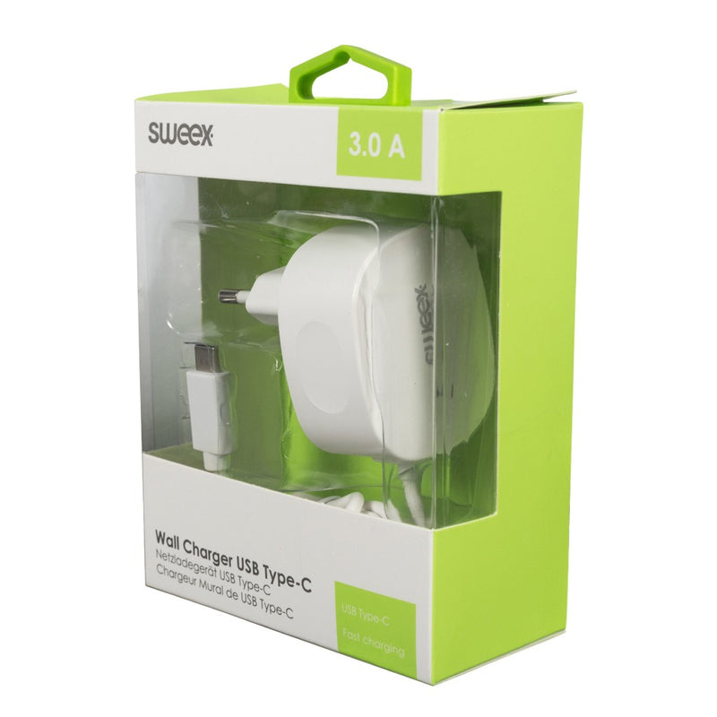 Sweex CH-005WH Lader 3.0 A Usb-c Wit