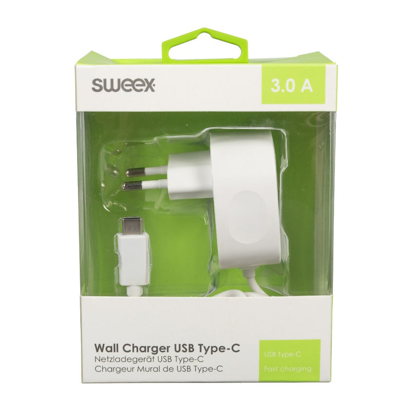 Sweex CH-005WH Lader 3.0 A Usb-c Wit