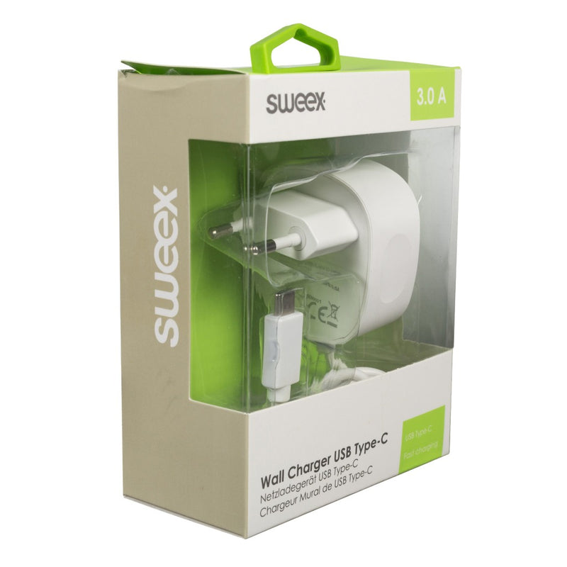 Sweex CH-005WH Lader 3.0 A Usb-c Wit