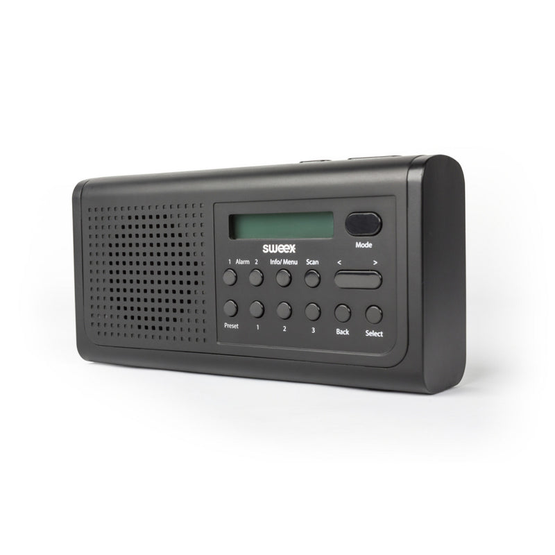 Sweex SWDABR100BK Draagbare Dab+ Radio Dab+ / Fm Zwart