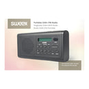 Sweex SWDABR100BK Draagbare Dab+ Radio Dab+ / Fm Zwart
