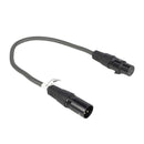 Sweex SWOP15730E03 Xlr Digitale Kabel Xlr 3-pins Male - Xlr 5-pins Female 0.30 M Donkergrijs