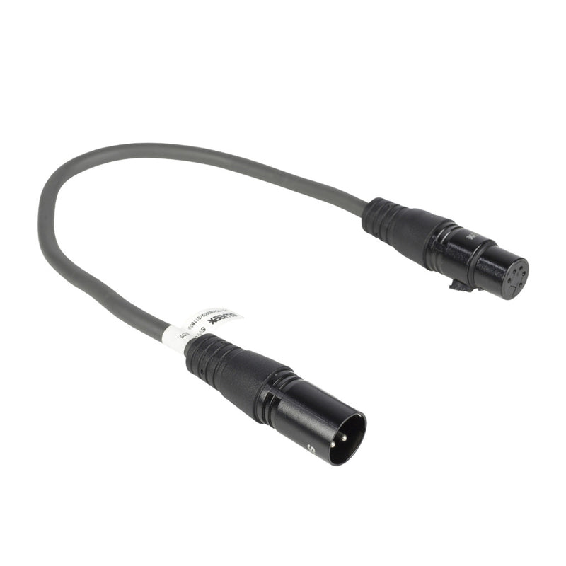 Sweex SWOP15730E03 Xlr Digitale Kabel Xlr 3-pins Male - Xlr 5-pins Female 0.30 M Donkergrijs