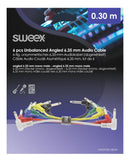 Sweex SWOP23010E030 Mono Audiokabel 6.35 Mm Male - 6.35 Mm Male 0.30 M Donkergrijs