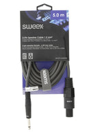 Sweex SWOP16200E50 Luidsprekerkabel Speaker 2-pins Female - 6.35 Mm Male 5.0 M Donkergrijs