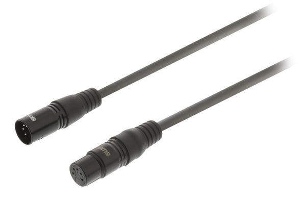 Sweex SWOP15500E10 Xlr Digitale Kabel Xlr 5-pins Male - Xlr 5-pins Female 1.0 M Donkergrijs