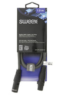 Sweex SWOP15500E10 Xlr Digitale Kabel Xlr 5-pins Male - Xlr 5-pins Female 1.0 M Donkergrijs