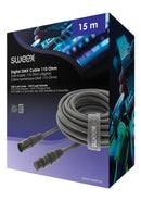 Sweex SWOP15500E150 Xlr Digitale Kabel Xlr 5-pins Male - Xlr 5-pins Female 15.0 M Donkergrijs