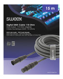 Sweex SWOP15500E150 Xlr Digitale Kabel Xlr 5-pins Male - Xlr 5-pins Female 15.0 M Donkergrijs