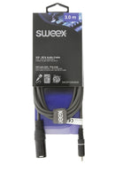 Sweex SWOP15205E30 Xlr Mono Kabel Xlr 3-pins Male - Rca Male 3.0 M Donkergrijs