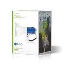 Nedis MEPH200WT Megafoon 25 W Bereik Van 1500 M Afneembare Microfoon Wit/blauw