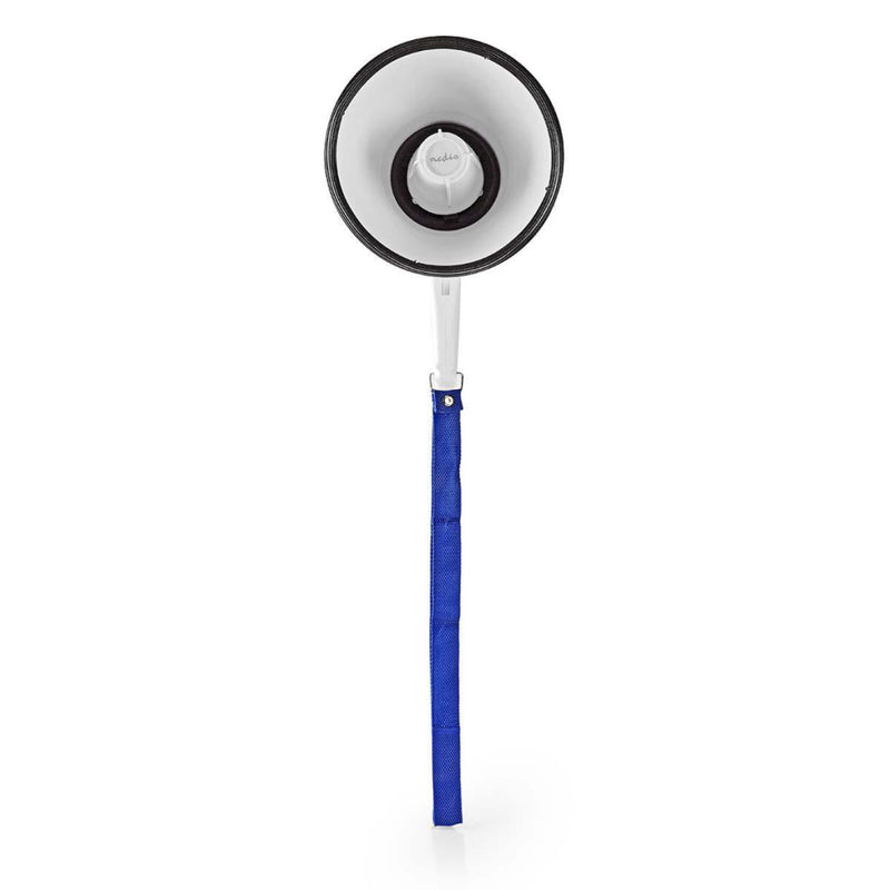 Nedis MEPH150WT Megafoon 10 W Bereik Van 250 M Ingebouwde Microfoon Wit / Blauw