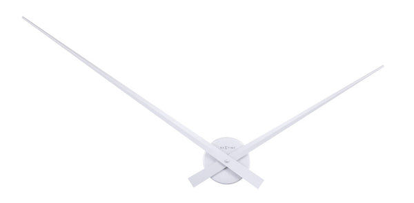 NeXtime NE-2269ZI Wandklok Dia. 85 Cm, Aluminium, Zilver, Hands