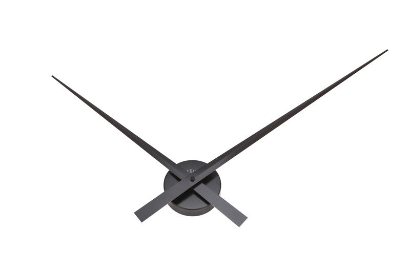 NeXtime NE-2269ZW Wandklok Dia. 85 Cm, Aluminium, Zwart, Hands