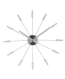 NeXtime NE-2610ZI Wandklok Dia. 58 Cm, Metaal, Zilver, &#039;Plug Inn&#039;