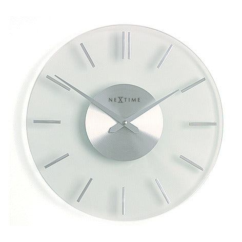 NeXtime NE-2631 Wandklok Dia. 26 Cm, Glas, Stripe