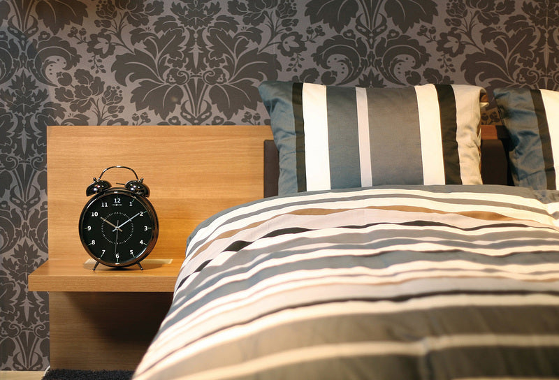 NeXtime NE-5113ZW Wekker Dia. 23 Cm, Metaal, Zwart, 'Wake Up'