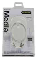 Profigold Prom1211 High Speed Hdmi-kabel met Ethernet Hdmi-connector - Hdmi-connector 1,00 M Wit