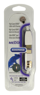 Bandridge BBM34000W20 High Speed Hdmi Kabel Met Ethernet Hdmi-connector - Hdmi-connector 2.00 M Wit