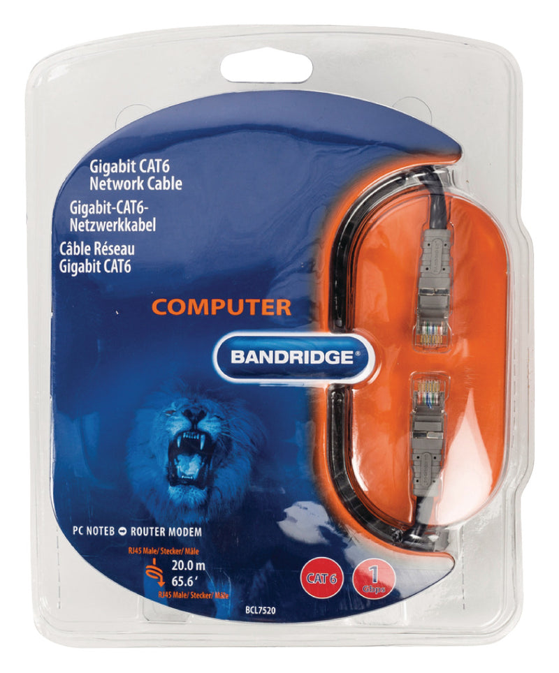 Bandridge BCL7520 Multimedia-netwerkkabel Cat6 20.0 M