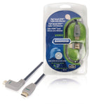 Bandridge BVL1412 High Speed Hdmi-kabel met Ethernet Hdmi-connector - Hdmi-connector (rechts-gehoek
