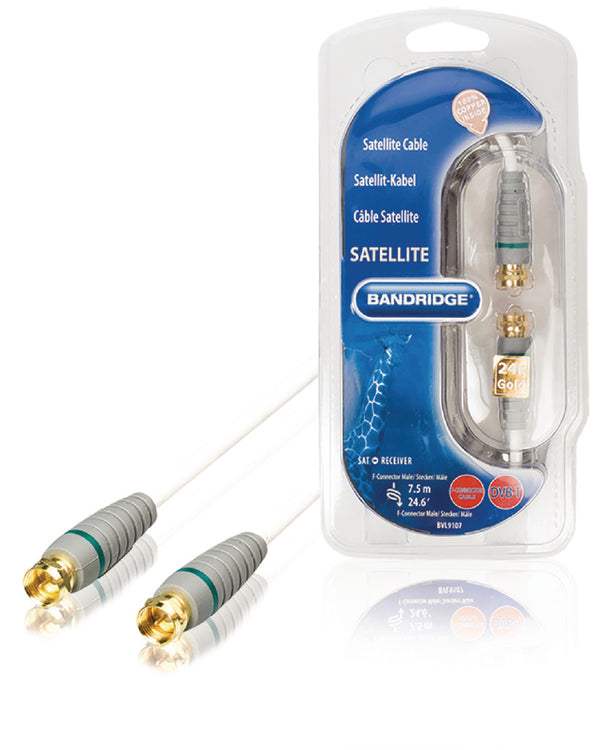 Bandridge BVL9107 Satteliet Kabel 7.5 M
