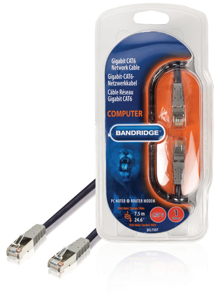 Bandridge BCL7507 Multimedia-netwerkkabel Cat6 7.5 M