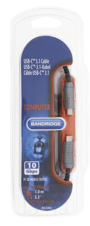 Bandridge BCL5202 Usb 3.1 Kabel Usb-c Male - Usb-c Male 1.00 M Gen 2 (10 Gbps)