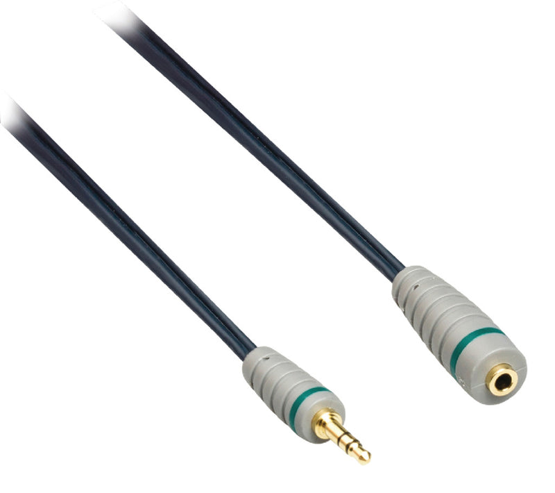 Bandridge BAL3601 Stereo Audio Verlengkabel 3.5 Mm Male - 3.5 Mm Female 1.00 M Blauw