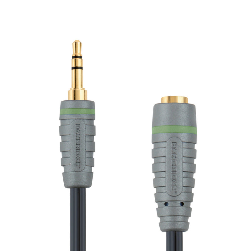 Bandridge BAL3601 Stereo Audio Verlengkabel 3.5 Mm Male - 3.5 Mm Female 1.00 M Blauw