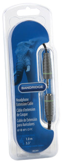 Bandridge BAL3601 Stereo Audio Verlengkabel 3.5 Mm Male - 3.5 Mm Female 1.00 M Blauw