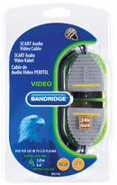 Bandridge BVL7102 Scart Kabel Scart Male - Scart Male 2.00 M Blauw