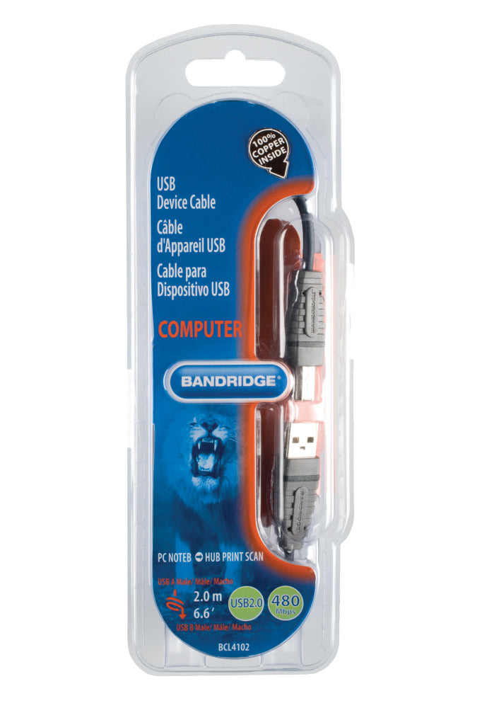 Bandridge BCL4102 Usb Apparaten Kabel 2.0 M