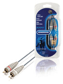 Bandridge BAL4205 Stereo Audiokabel 2x Rca Male - 2x Rca Male 5.00 M Blauw