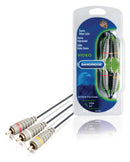 Bandridge BVL5302 Composiet Videokabel 3x Rca Male - 3x Rca Male 2.00 M Blauw