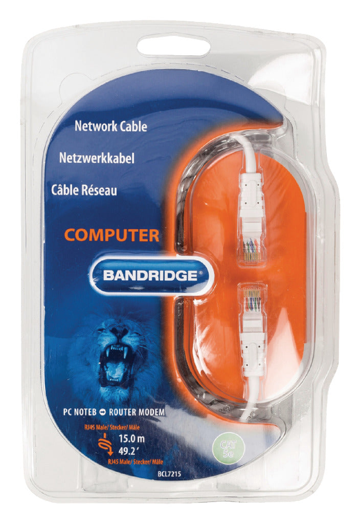 Bandridge BCL7215 Multimedia Netwerk Kabel 15.0 M
