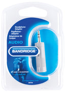 Bandridge BAP446 Stereo Audio Adapter 3.5 Mm Male - 6.35 Mm Female Grijs