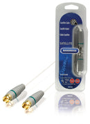 Bandridge BVL9101 Antennekabel F-male - F-male 1.00 M Wit