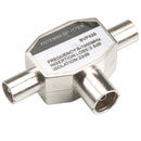 Bandridge BVP425 Coax Adapter 2x Coaxconnector Male (iec) - Coax Female (iec) Zilver