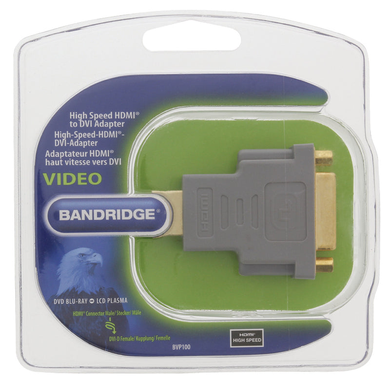 Bandridge BVP100 High Speed Hdmi Adapter Hdmi-connector - Dvi-d 24+1-pins Female Grijs