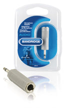 Bandridge BAP335 Mono Audio Adapter 3.5 Mm Male - 6.35 Mm Female Grijs
