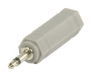 Bandridge BAP335 Mono Audio Adapter 3.5 Mm Male - 6.35 Mm Female Grijs