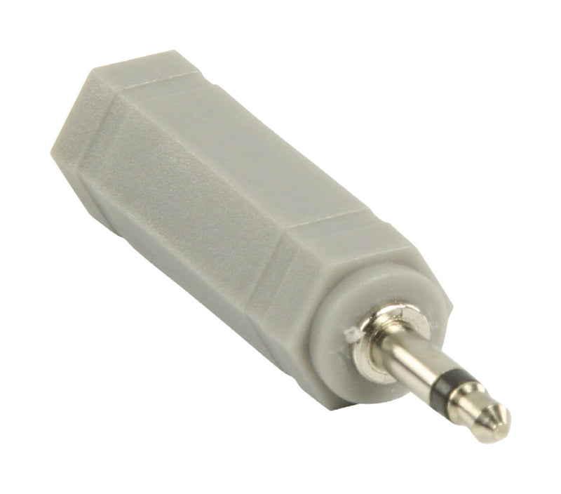 Bandridge BAP335 Mono Audio Adapter 3.5 Mm Male - 6.35 Mm Female Grijs