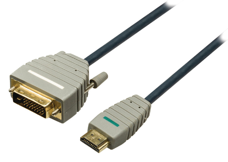 Bandridge BVL1105 High Speed Hdmi Kabel Hdmi-connector - Dvi-d 24+1-pins Male 5.00 M Blauw