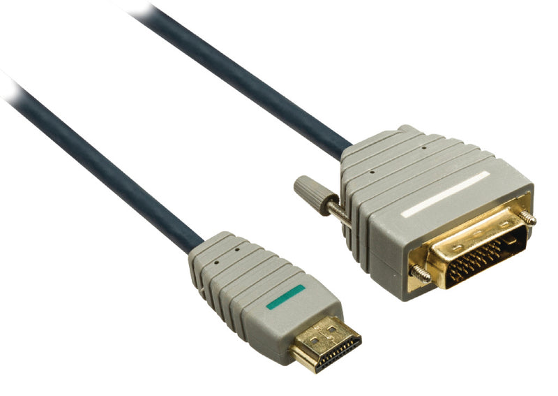 Bandridge BVL1105 High Speed Hdmi Kabel Hdmi-connector - Dvi-d 24+1-pins Male 5.00 M Blauw