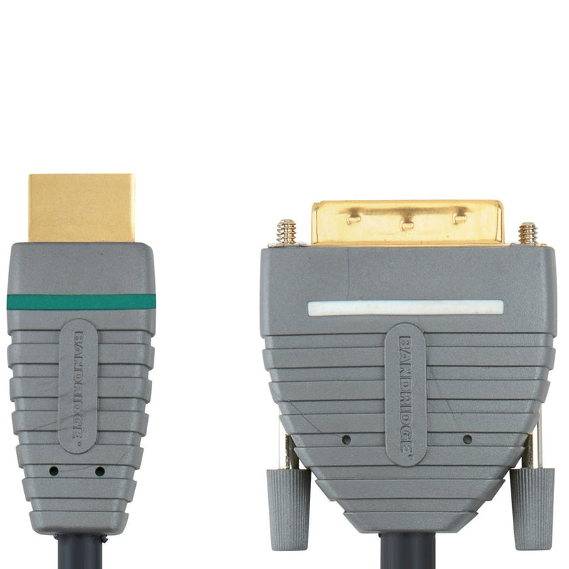 Bandridge BVL1105 High Speed Hdmi Kabel Hdmi-connector - Dvi-d 24+1-pins Male 5.00 M Blauw