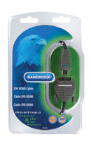 Bandridge BVL1105 High Speed Hdmi Kabel Hdmi-connector - Dvi-d 24+1-pins Male 5.00 M Blauw