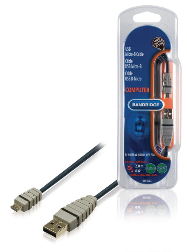 Bandridge BCL4902 Usb Micro-b Kabel 2.0 M